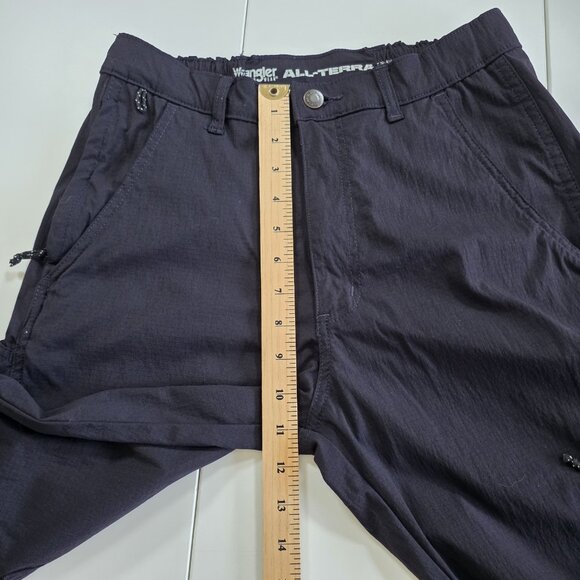 Wrangler All Terrain Pants Mens 30x32 Black Rip Stop No Fly Zone Tech Utility - Picture 5 of 16